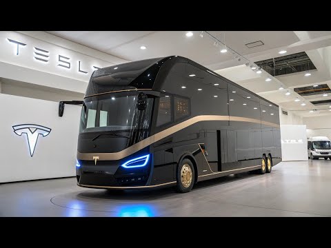 Видео: Tesla Motorhome 2025 — дом на колесах будущего