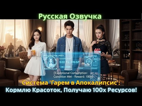 Видео: Система 'Гарем в Апокалипсис': Кормлю Красоток, Получаю 100x Ресурсов!