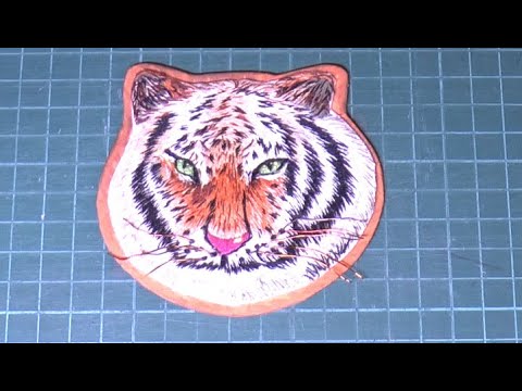 Видео: Символ наступающего Нового Года. Вышивка гладью Тигр часть 1# Embroidery with Tiger part 1#