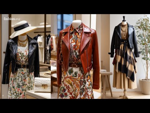 Видео: Шикарные осенние образы: элегантность кожи, парижский комфорт, изысканная сезонная мода