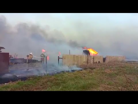 Видео: Режим ЧС могут объявить в Петропавловске из-за масштабного пожара