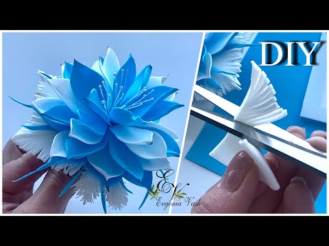 Видео: МК 💦небесной КРАСОТЫ 💦ЦВЕТЫ из фоамирана на резинки, заколки... | JEWELRY with your own hands 💦