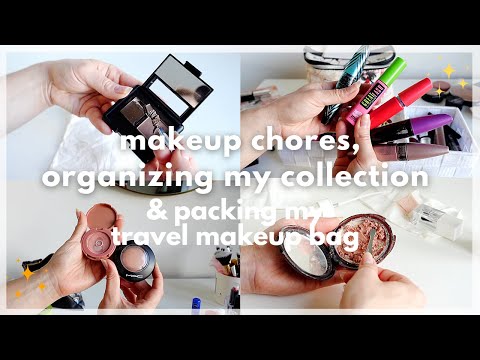 Видео: ОРГАНИЗАЦИЯ КОСМЕТИКИ: Расхламление, упаковка дорожной косметички и хлопоты по макияжу