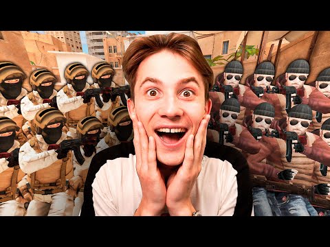 Видео: МЕГА БИТВА 8 НА 8 И У ВСЕХ 1 ХП В STANDOFF 2!