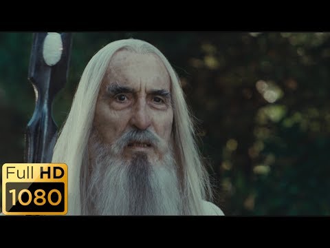 Видео: Схватка двух магов. Саруман - предатель. Властелин колец: Братство кольца.