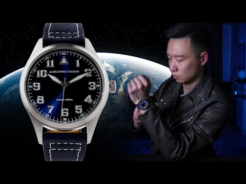 Видео: Самые доступные пилотские часы + РОЗЫГРЫШ! Alexander Diagan Earth