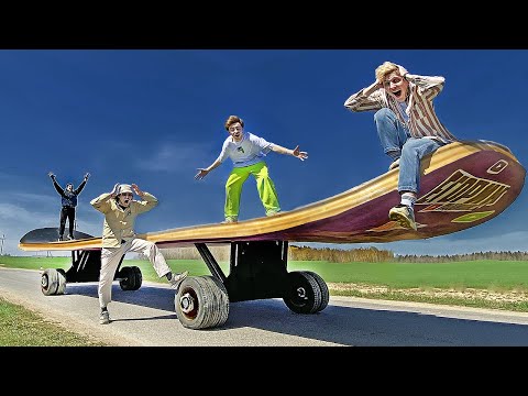 Видео: ПОСТРОИЛИ ГИГАНТСКИЙ СКЕЙТБОРД!..**РЕКОРД ГИННЕССА**