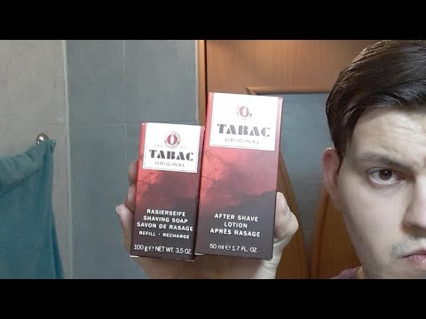 Видео: Бритье. Мыло Tabac, Derby Premium, Omega brush, Slant razor, Tabac after shave