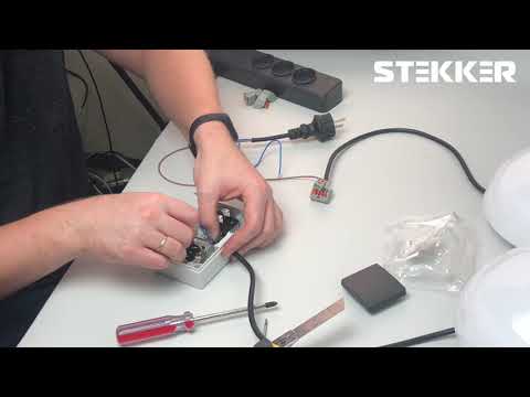 Видео: Монтаж блока STEKKER розетка + выключатель ip54