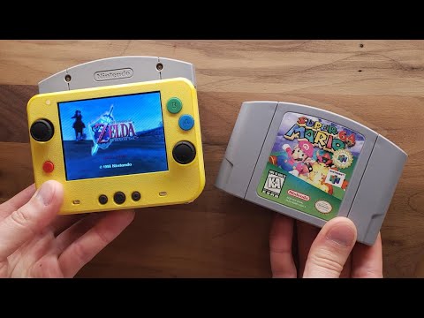 Видео: Самая маленькая в мире портативная консоль Nintendo 64