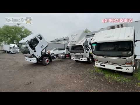 Видео: Обзор коммерческого грузовика DongFeng 120, 100 сравнение с JAC 90 и Foton 100 с двигателями Cummins