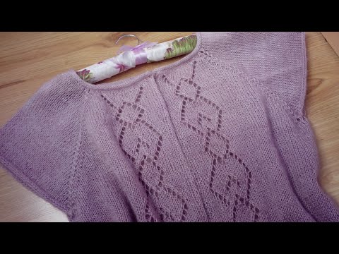 Видео: Вязание из Alize angora gold ombre batik/ часть 2#вязаниежилета