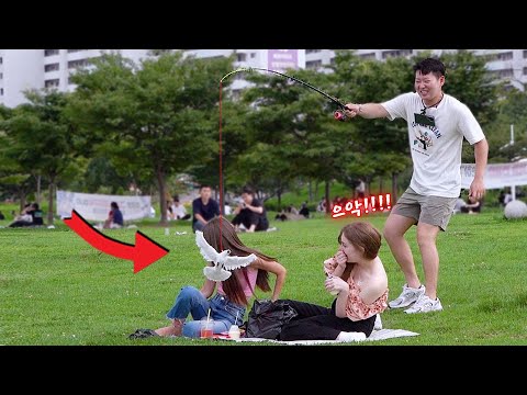 Видео: Pigeon Prank - Внезапно передо мной!! корейская реакция