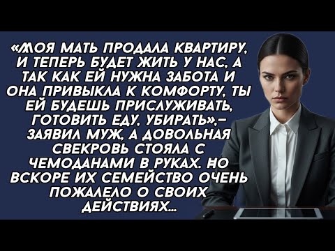 Видео: Моя мать продала квартиру, и теперь будет жить у нас, ей нужна забота ты ей будешь прислуживать