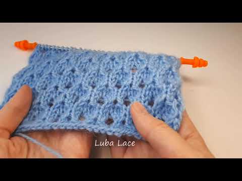 Видео: 🔥ОЧЕНЬ УДАЧНЫЙ УЗОР. Ажурный узор спицами для палантина, кардигана