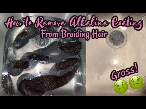 Видео: Как очистить синтетические волосы перед плетением | Ополаскиватель для кос с яблочным уксусом | Г...