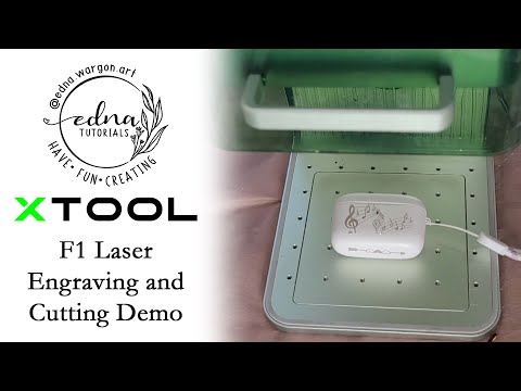 Видео: Демонстрация лазерного принтера xTool F1 — посмотрите, как он гравирует и режет!