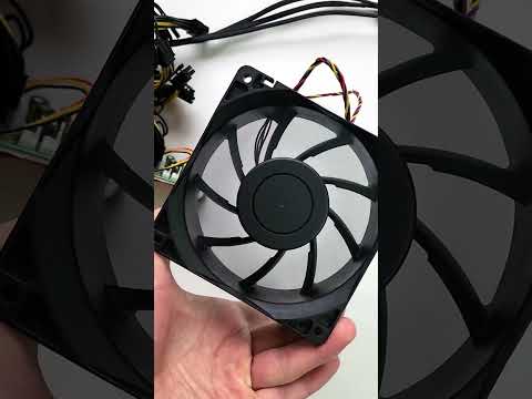 Видео: Вентилятор для ASIC Antminer 120 мм 2.8А 6300 об/мин