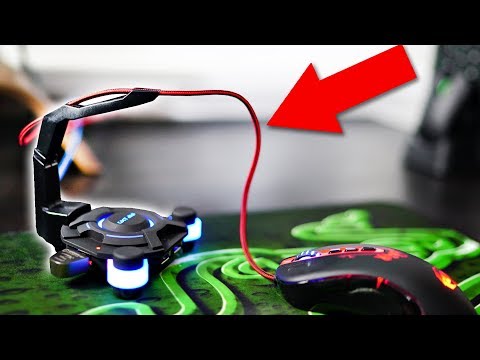 Видео: Игровой держатель для мыши