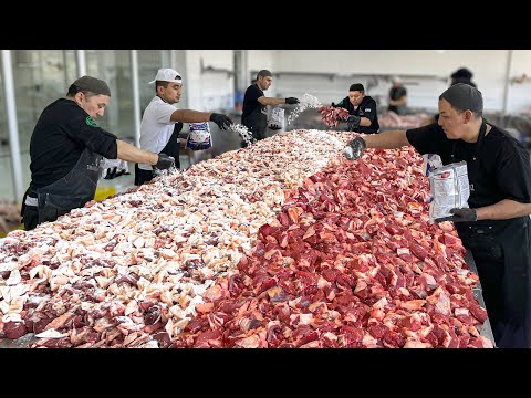 Видео: МЯСА на 10,119$  Каждый день — 1500 кг и 800 Работников на Крупнейшей Фабрике по Производству КЕБАБА