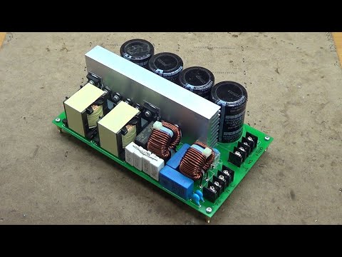 Видео: Безмоствой корректор коэффициента мощности 1300Вт Active 1300W Bridgeless PFC