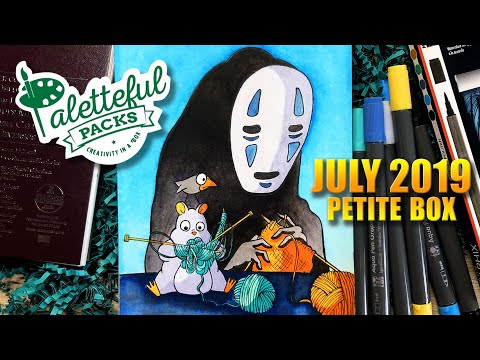 Видео: АКВАРЕЛЬНЫЕ МАРКЕРЫ AQUA PEN от GRAPHIX | Paletteful Packs 07.2019