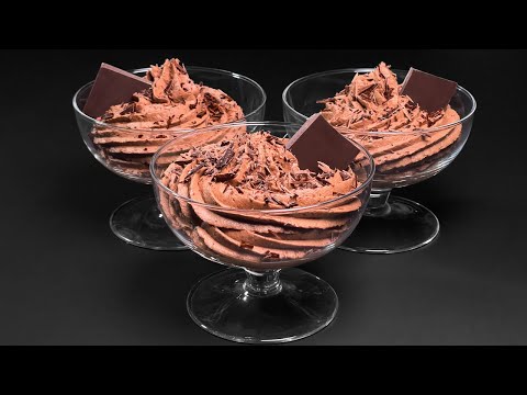 Видео: Сливочный шоколадный мусс за 5 минут! Новый рецепт десерта! Без выпечки, без духовки