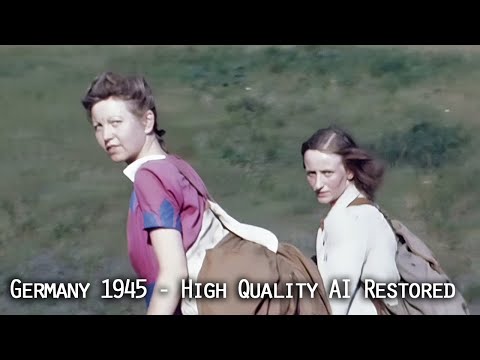 Видео: Июль 1945 года: кто может, покидает Берлин в западном направлении