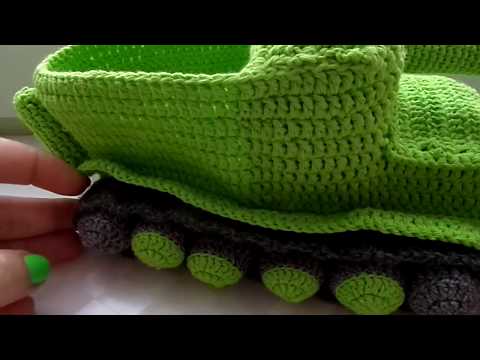 Видео: Тапки танки. Вязание крючком. Детские тапки. Часть 4/5