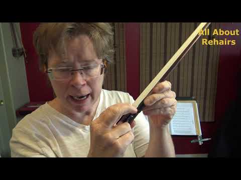 Видео: Когда пора натирать канифолью или восстанавливать волоски на смычке скрипки?
