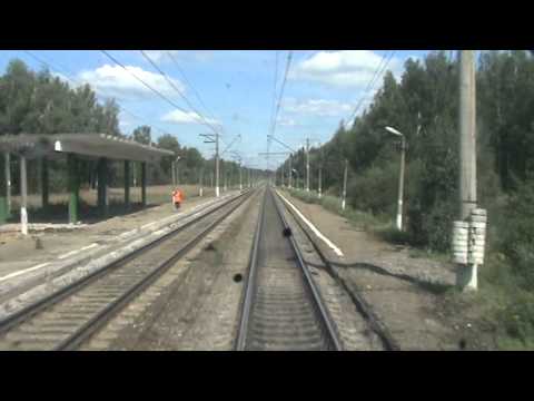 Видео: От пл. 199 км до пл. 165 км в кабине ЭР2