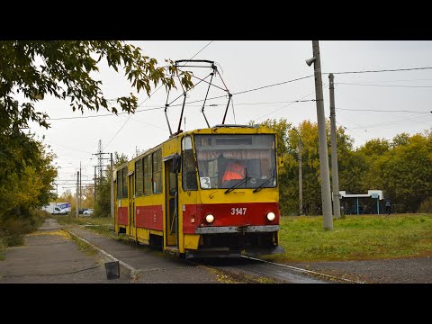 Видео: Трамвай Tatra T6B5SU-3147. Покатушки по Барнаулу.