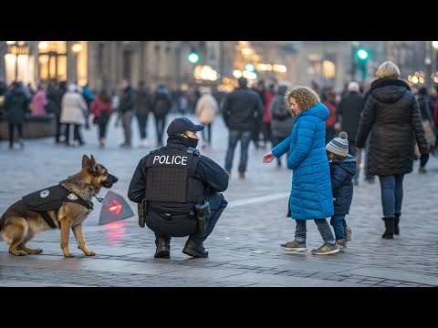 Видео: Маленькая девочка послала ТАЙНЫЙ знак полицейской СОБАКЕ — и то, что произошло, поразило всехY