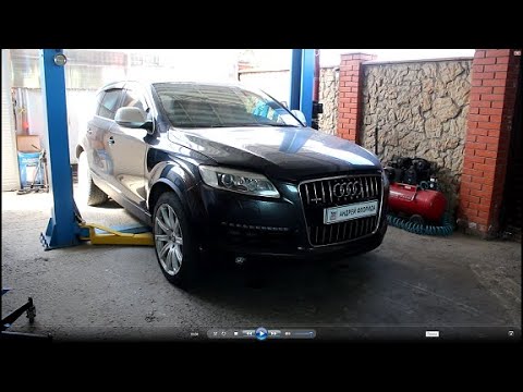 Видео: Всё под капотом в масле поиск и устранение течи масла на АУДИ Q7 2006 AUDI Q7 3,0 дизель