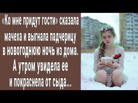 Видео: Мачеха выгнала Машу в новогоднюю ночь из дома. А утром увидела ее и покраснела от увиденного...