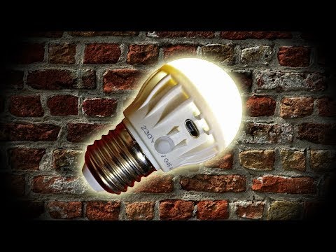 Видео: Из LED лампы 220В делаем автономку с питанием от 3,6В 1S LiIon