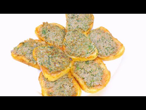 Видео: Горячие бутерброды с фаршем на сковородке