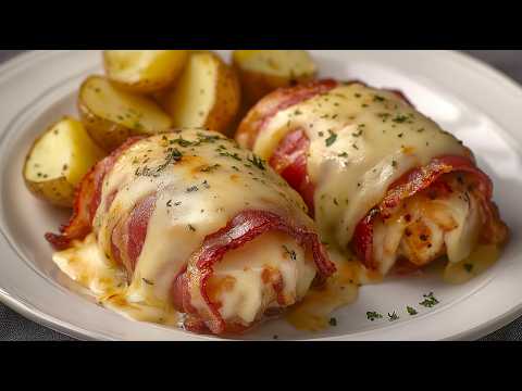 Видео: Я никогда не пробовал куриные рулеты с беконом, такие вкусные! Это невероятно вкусно, нет слов!