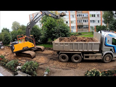 Видео: Различные работы на городской улице