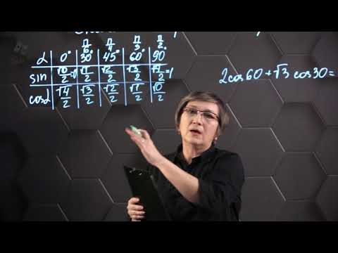 Видео: Значения тригонометрических функций произвольного угла. 9 класс.