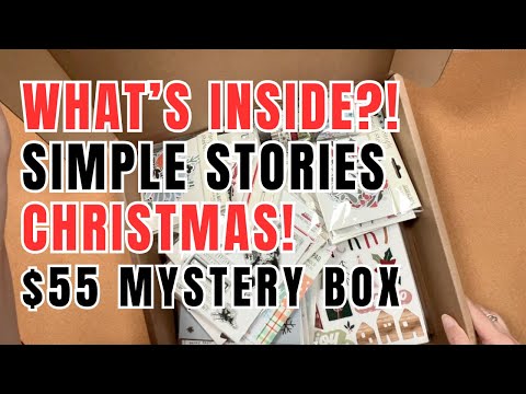 Видео: Что внутри?! 🎄 Распаковка рождественской таинственной коробки Simple Stories за 55 долларов