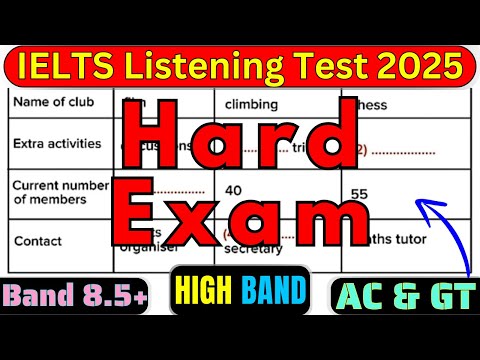 Видео: СЛОЖНЫЙ ТЕСТ 06 НОЯБРЯ 2025 ПРАКТИЧЕСКИЙ ТЕСТ IELTS ПО АУДИРОВАНИЮ С ОТВЕТАМИ | ОЧЕНЬ СЛОЖНЫЙ ТЕС...