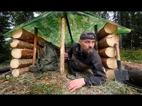 Видео: Это Сможет Каждый! 24 ЧАСА в Диком Лесу. Строю Убежище Для Выживания в Одиночку.
