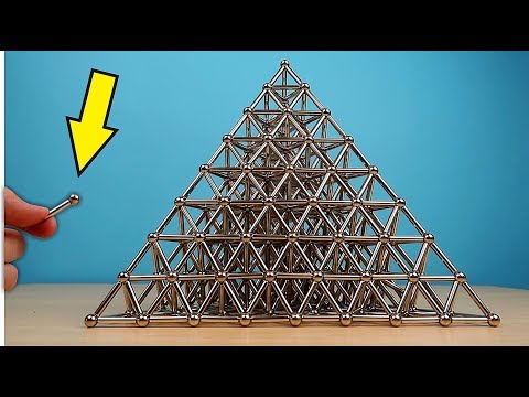 Видео: Собираю огромную Пирамиду из 1000 магнитов и шариков! 🔺 Alex Boyko