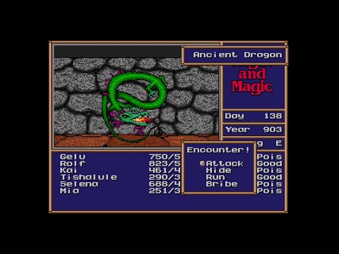 Видео: Пещера драконов - лучшее подземелье на всем КРОНе! Might and Magic II: Gates to Another World #58