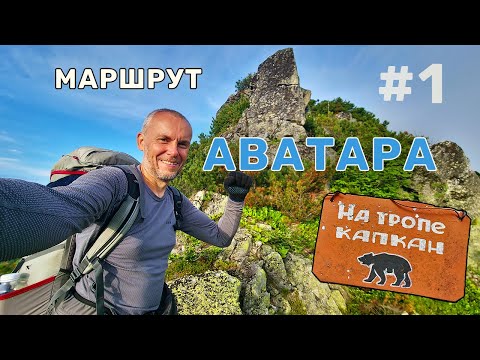 Видео: Маршрут Аватара в горах Хамар-Дабана | Попал в медвежий капкан в лесу | Нашёл кокос в тайге | День 1