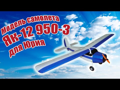 Видео: Модель самолета Як-12 950-3 для Юрия / ALNADO
