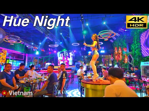 Видео: Ночная Прогулка в Хюэ / Новый Город Хюэ / Вьетнам 🇻🇳 / Апрель 2024 / 4K HDR