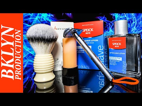 Видео: 💈🇩🇪 Немецкое Бритьё. MÜHLE Companion, мыло и лосьон после бритья Speick, помазок Shavemac, Классно!👍