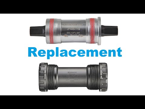 Видео: Замена каретки велосипеда подробно крупным планом Bicycle bottom bracket replacement closeup detail